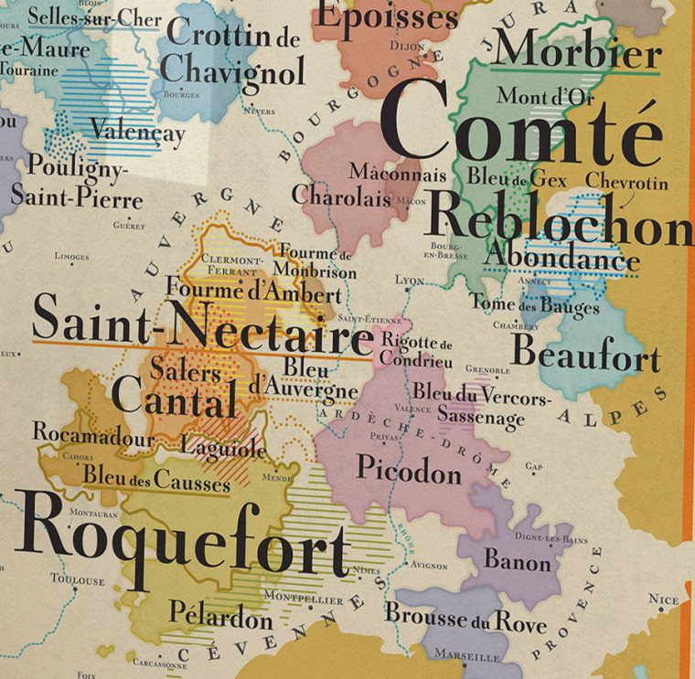 La Carte Des Fromages De France X Cartes Des Vins De France