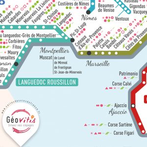 Achat Carte des vins à gratter - Languedoc en gros