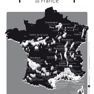 Carte à Gratter, la France des Vins/Vins Lifestyle/50X70cm/Flakon